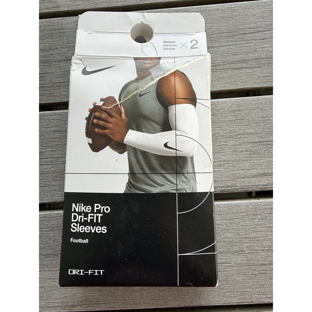 Nike Pro Dri-FIT Shivers Football Adult Unisex Black Pair (2) New Large/XL white
